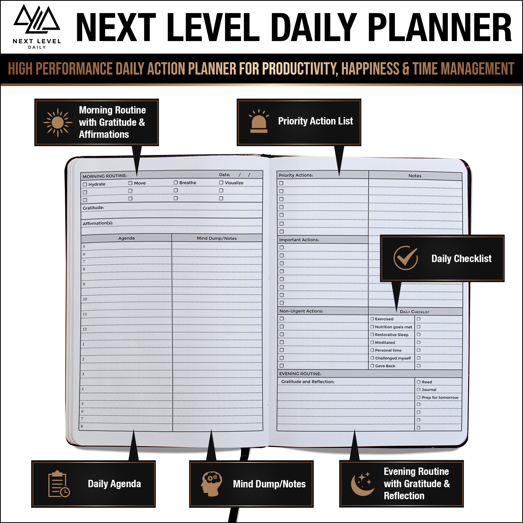 Next Level Daily Planner | Next Level Daily | High Performance Planner