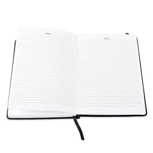 LE Khaki Black Cover Notebook Blank Paper Daily Writing Planner
